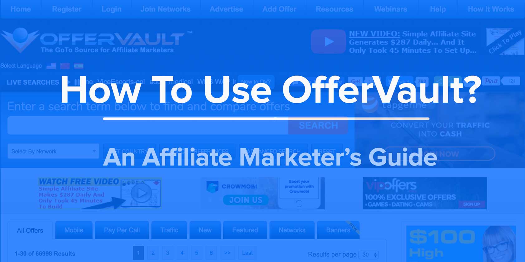 How To Use OfferVault - Affiliate Marketer's Guide