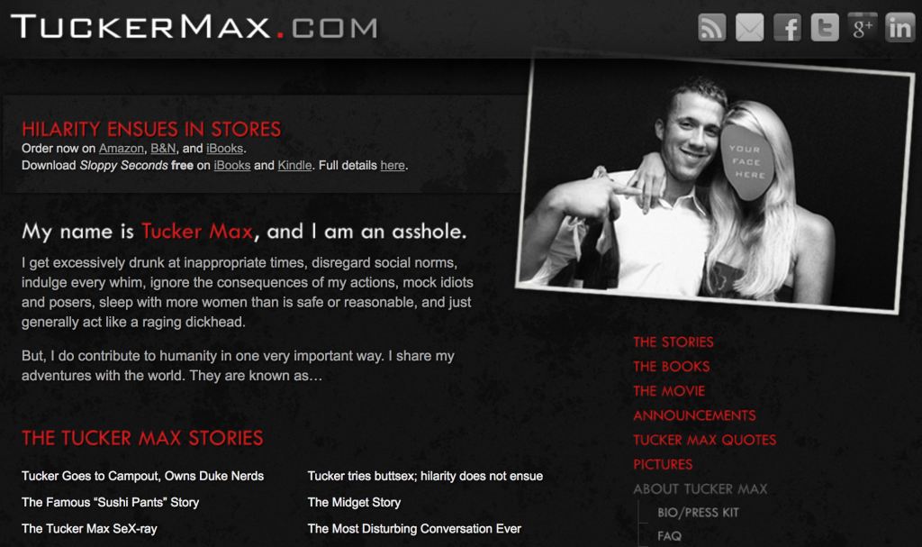 tucker max website