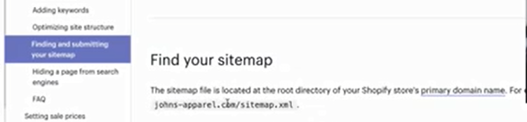 finding_sitemap